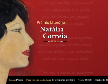 Candidaturas abertas ao Prémio Literário Natália Correia