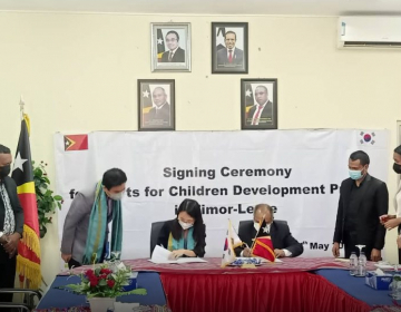 Projeto para o desenvolvimento do desporto infantil em Timor-Leste