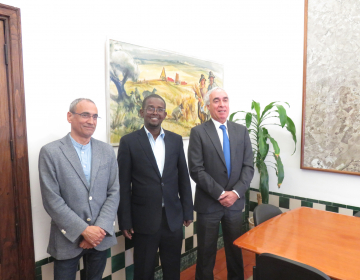 Visita do Presidente da Ilha de Moçambique a Évora
