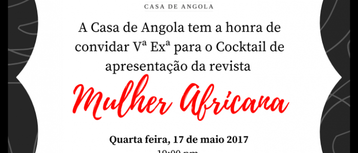 Apresentação da Revista Mulher Africana na Casa de Angola
