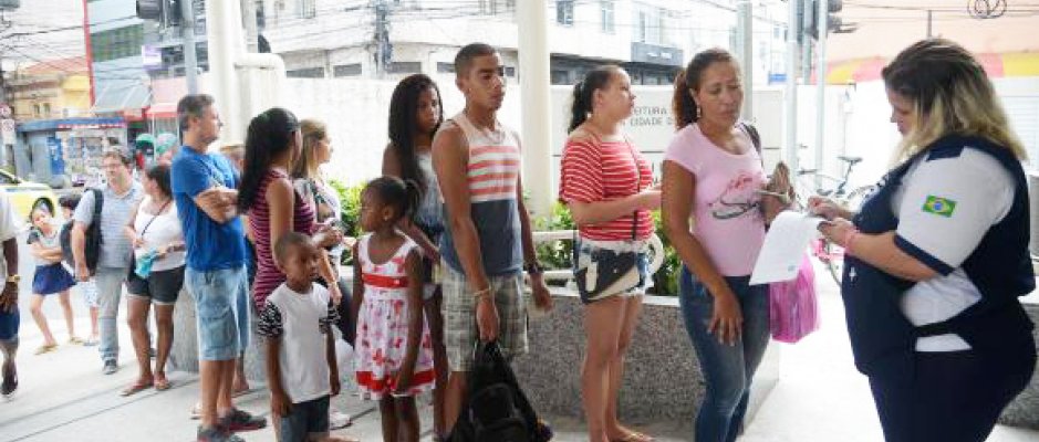 Vacinação contra a febre-amarela no Rio de Janeiro