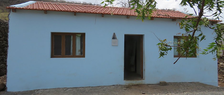 Casas reabilitadas na Ribeira Grande de Santiago