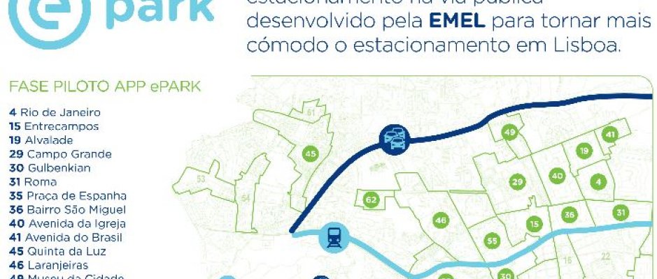 Estacionamento pago via smartphone em Lisboa