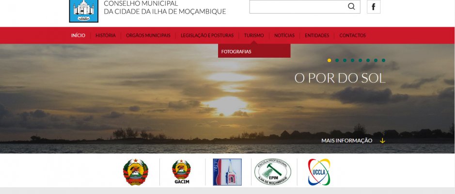 Lançamento do site institucional da Ilha de Moçambique