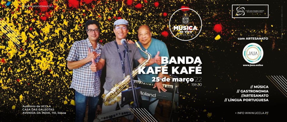 Música ao vivo na UCCLA com a Banda Kafé Kafé