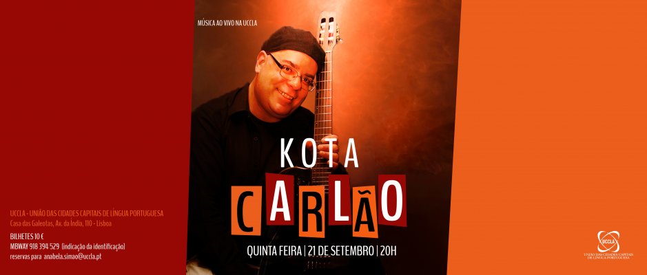 Música ao vivo com Kota Carlão na UCCLA