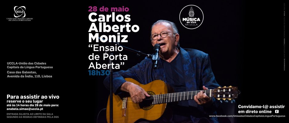 Carlos Alberto Moniz no palco da UCCLA