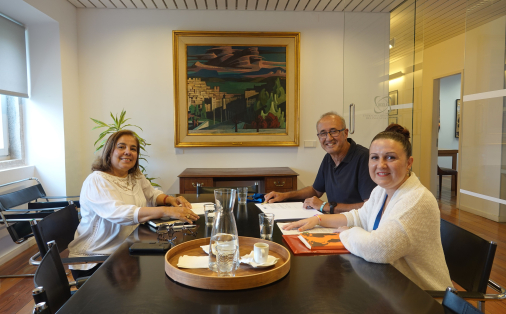 Reunião após a outorga do protocolo de cooperação