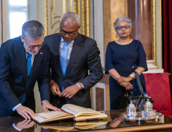 Presidente da República de Cabo Verde recebido na Câmara Municipal de Lisboa