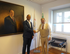 Reunião com o Presidente do Governo Regional do Príncipe