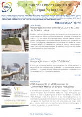 Notícias UCCLA - N.º 15 - 9 de Setembro de 2016