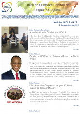 Notícias UCCLA - N.º 21 - 2 de Dezembro de 2016