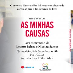  Lançamento do livro “As minhas causas” de Vitor Ramalho