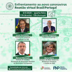 Troca de experiências no combate à Covid-19 entre presidente da Câmara de Coimbra e representante da Organização Mundial de Saúde
