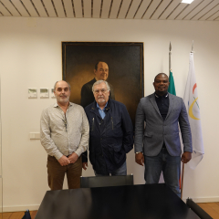Encontro com o presidente da Ilha de Moçambique