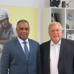 Encontro com presidente da Câmara Municipal da Praia