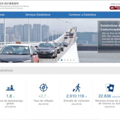 Serviços de Estatística e Censos de Macau têm nova página eletrónica