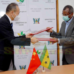 São Tomé e Príncipe e China assinam acordo da 3.ª Fase de Cooperação Anti-paludismo no país