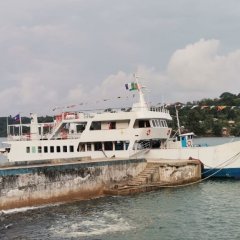 Viagem inaugural do novo navio que liga São Tomé e o Príncipe