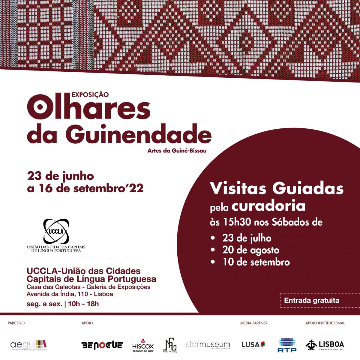 Visitas guiadas à exposição “Olhares da Guinendade - Artes da Guiné-Bissau” patente na UCCLA